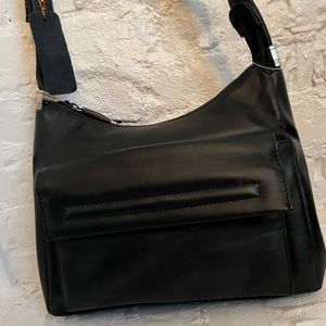 10”x 8” black leather purse
